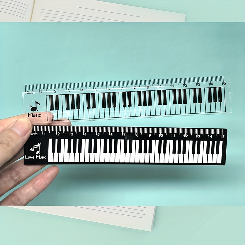 Ruler Set Transparent - مجموعة من قطعتين مسطرة شفافة بنمط