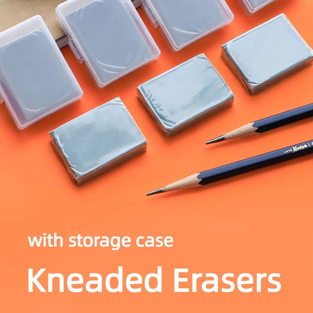 Rubber Eraser Kneaded - 4 قطعة محايات رسم ناعمة تصحيح