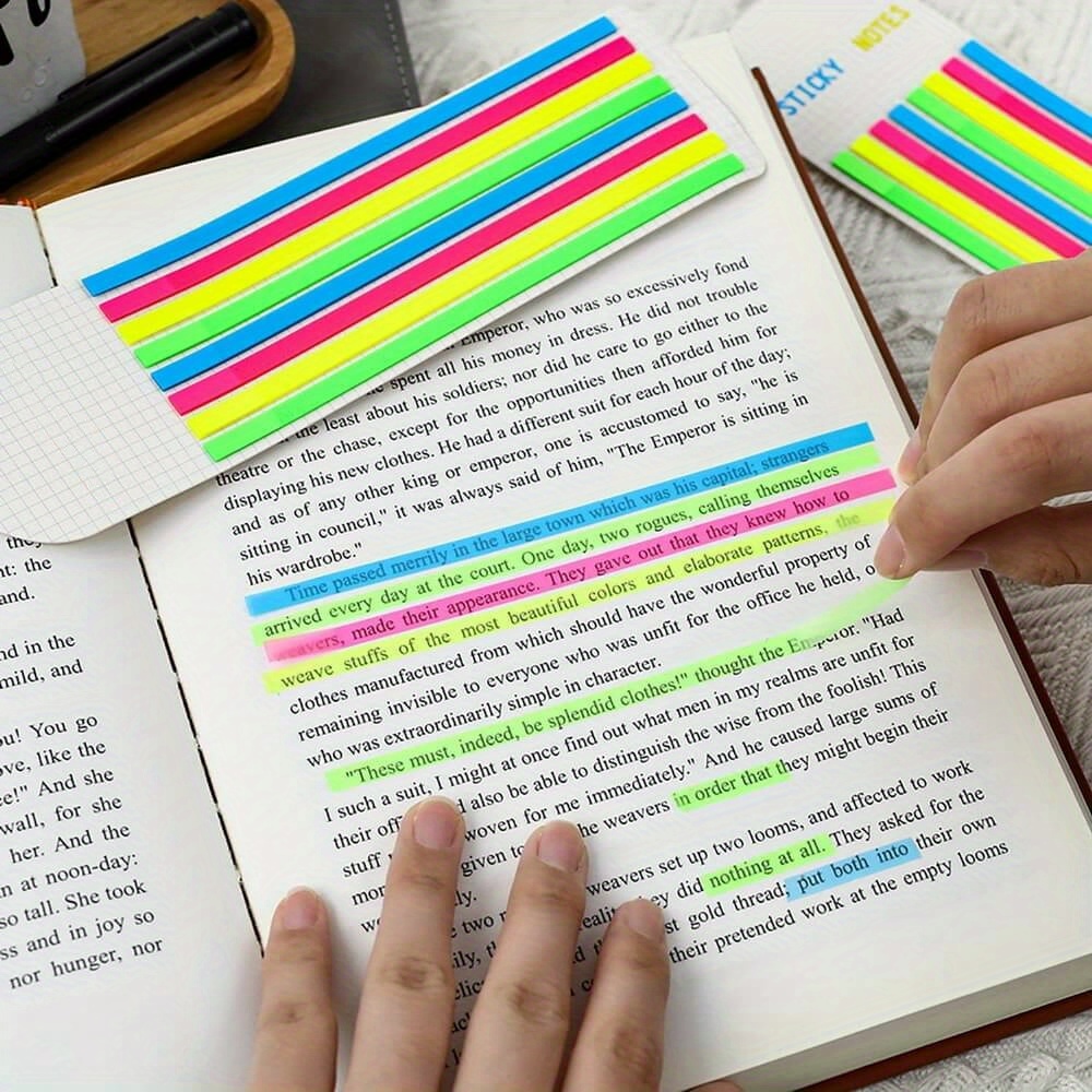 Label Printer Tape - 640 شريط لاصق فلورسنت شفاف، ملصقات