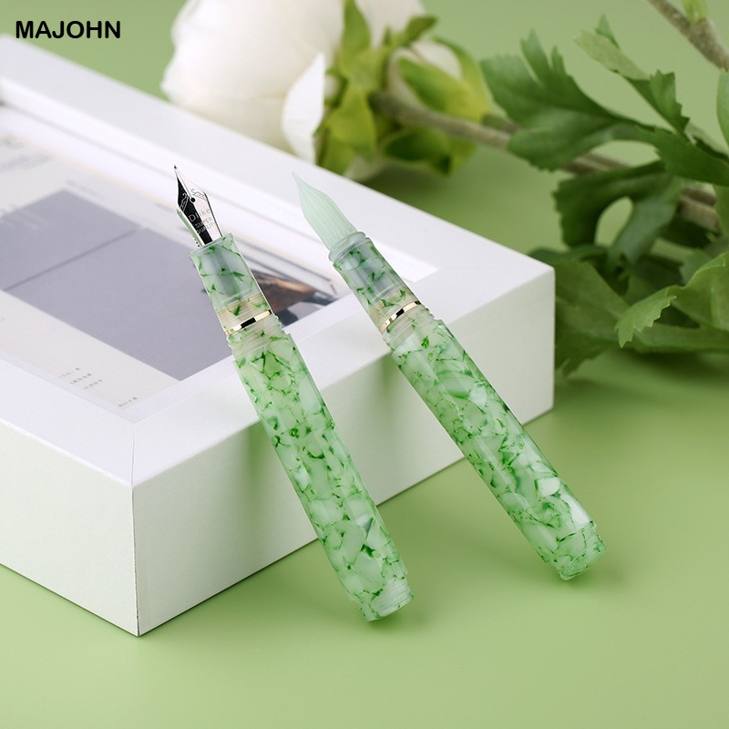 Fountain Pen Ink - MAJOHN N8 الراتنج الزجاج تراجع قلم