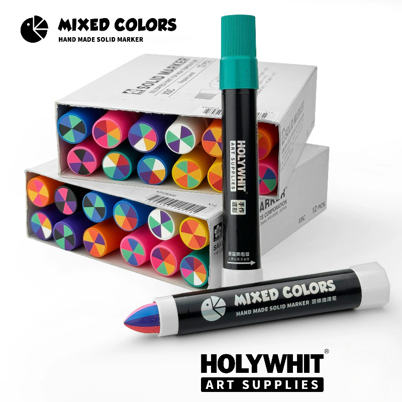 Whiteboard Marker Set - قلم تلوين زيتي مقاوم للماء بألوان