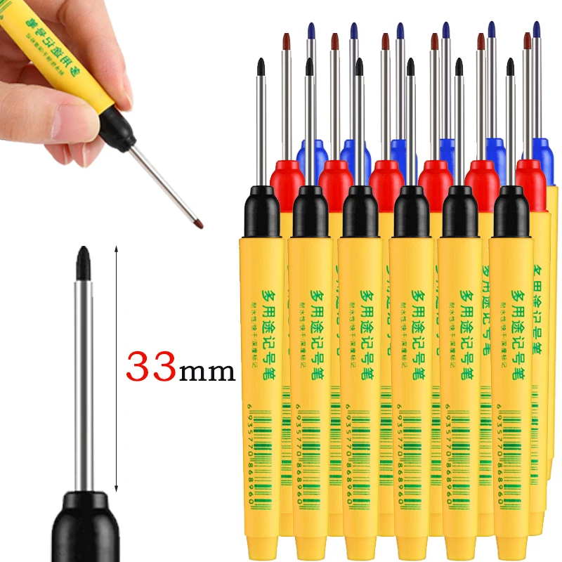 Whiteboard Marker Set - مجموعة من 6 أقلام تحديد طويلة