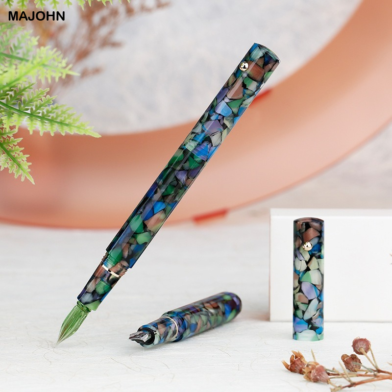 Fountain Pen Ink - MAJOHN N8 الراتنج الزجاج تراجع القلم