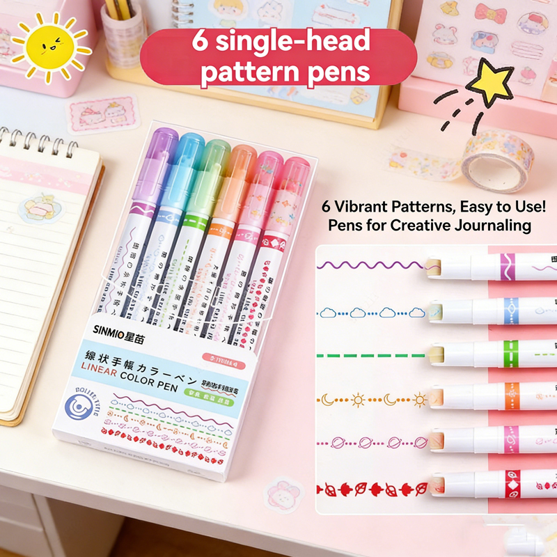 Highlighter Set Pastel - 6-24 قطعة/مجموعة أقلام تحديد على شكل
