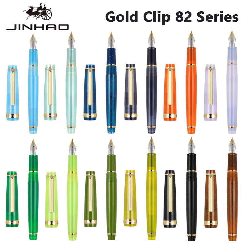 Stationery Supply Business - Jinhao 82 قلم حبر مشبك ذهبي