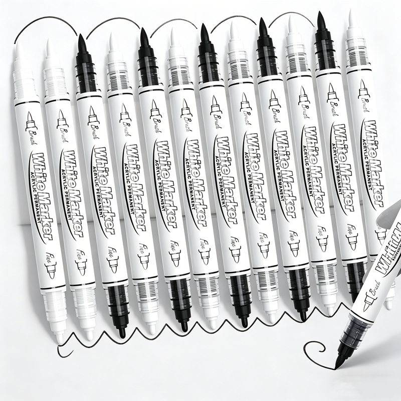 Whiteboard Marker Set - قلم طلاء أكريليك دائم بطرف مزدوج
