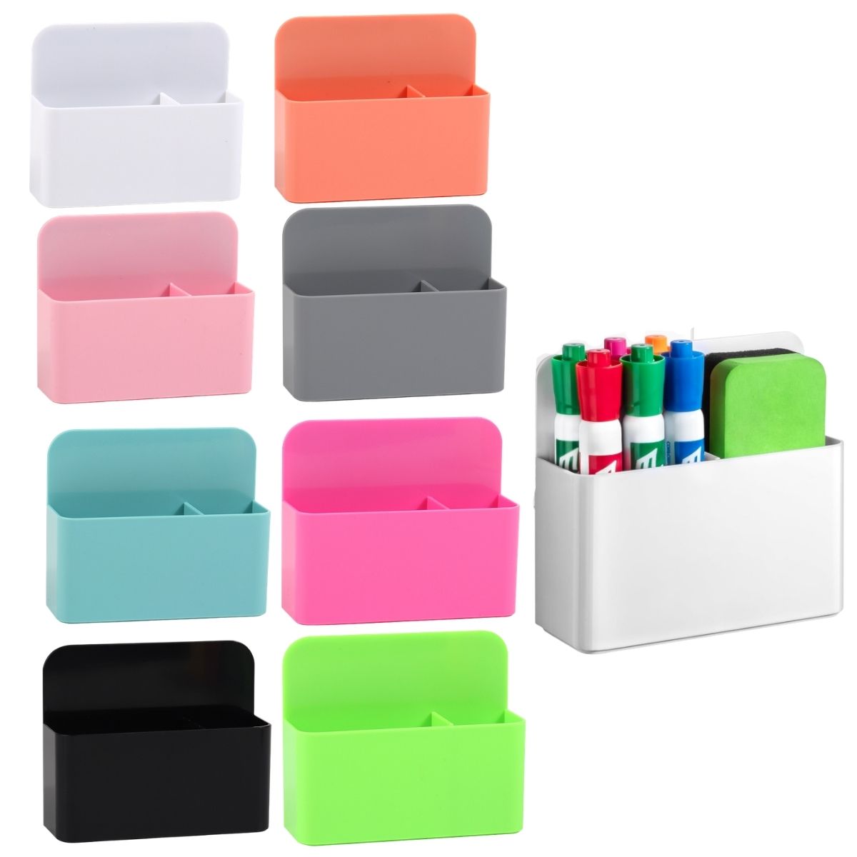 Whiteboard Marker Set - قطعتان من حامل أقلام مغناطيسي للمسح