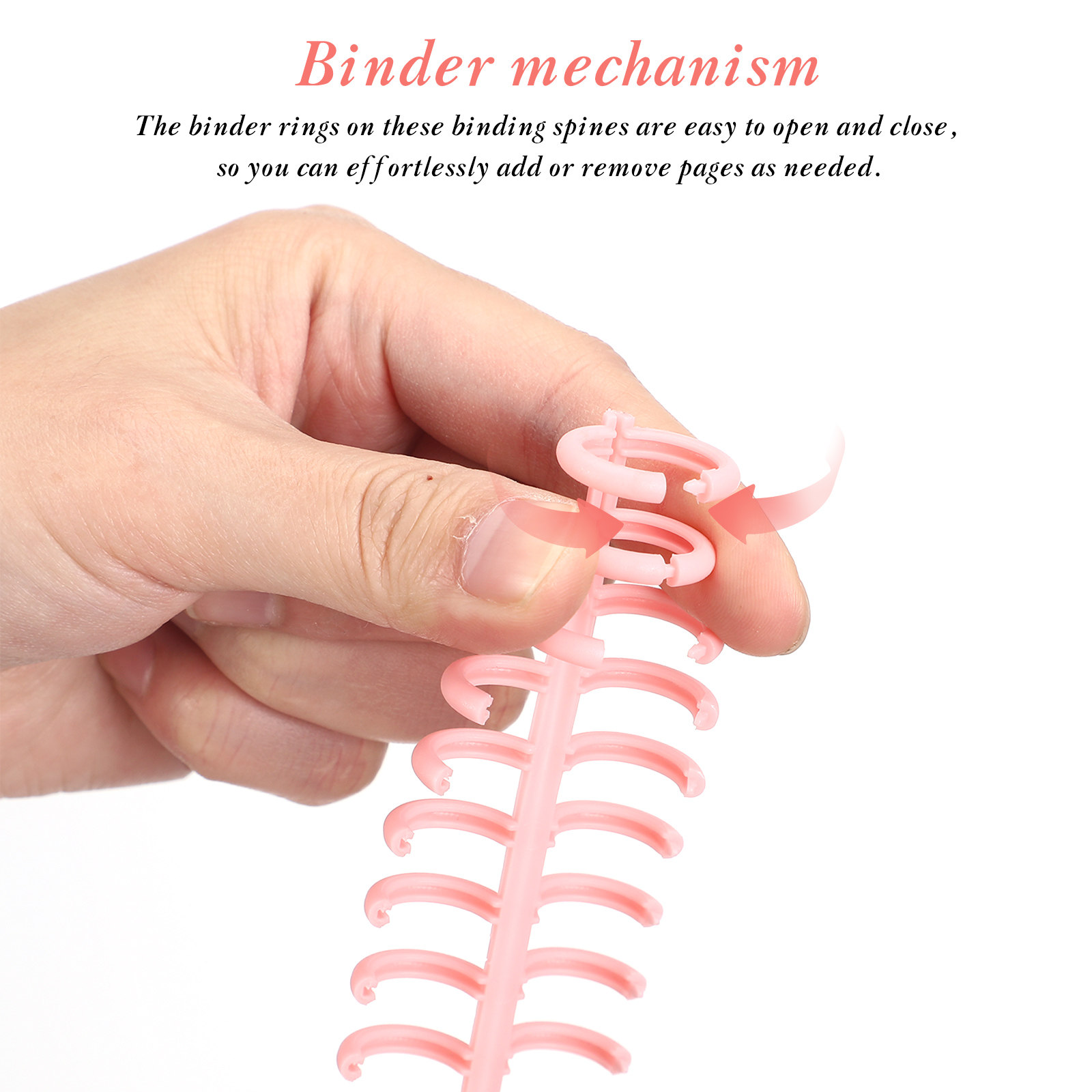 Binding Comb Plastic - 12 قطعة من حلقات الربط البلاستيكية،