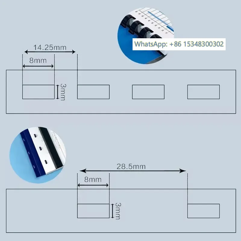 Binding Comb Plastic - حلقات تجليد زرقاء مقاس 12 مم