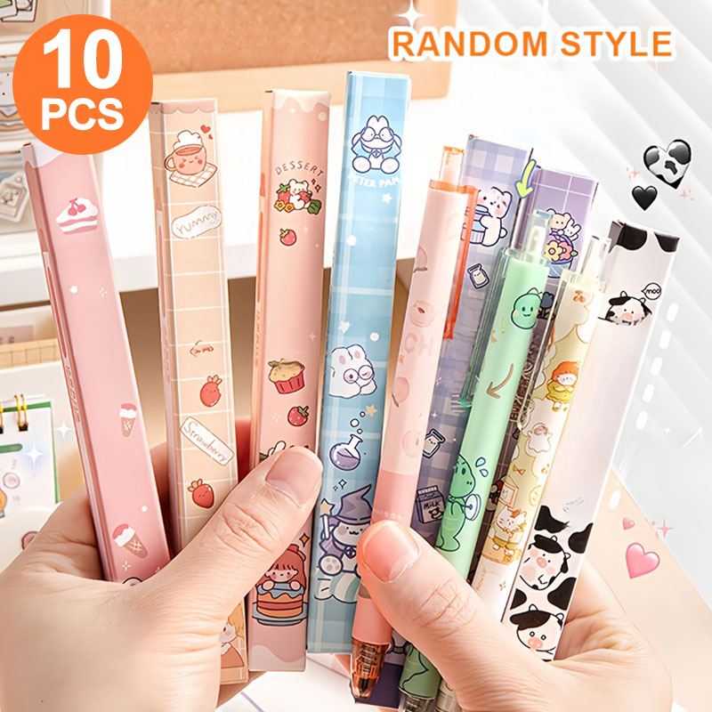 Stationery Supply Business - 10 أقلام جل فردية في صندوق