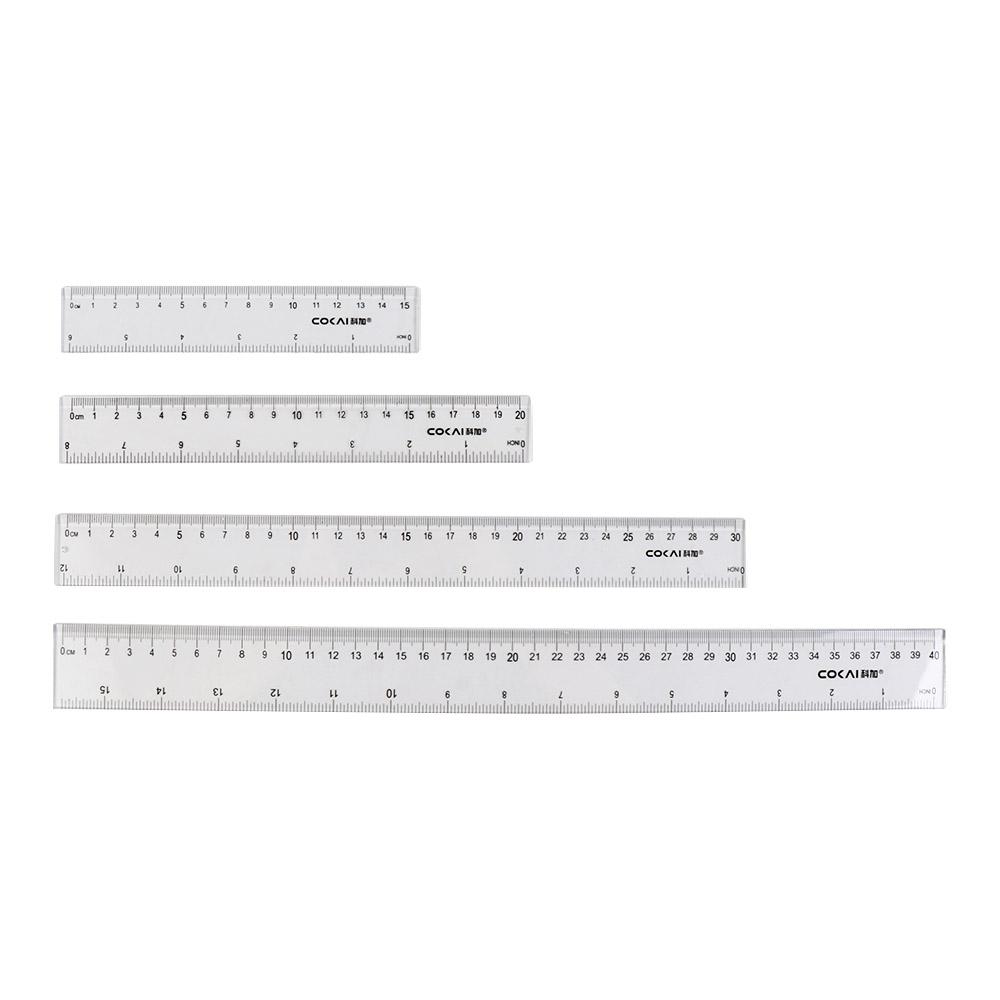 أدوات مكتبية: مسطرة مستقيمة مت - مراجعة Ruler Set Transparent وسعره
