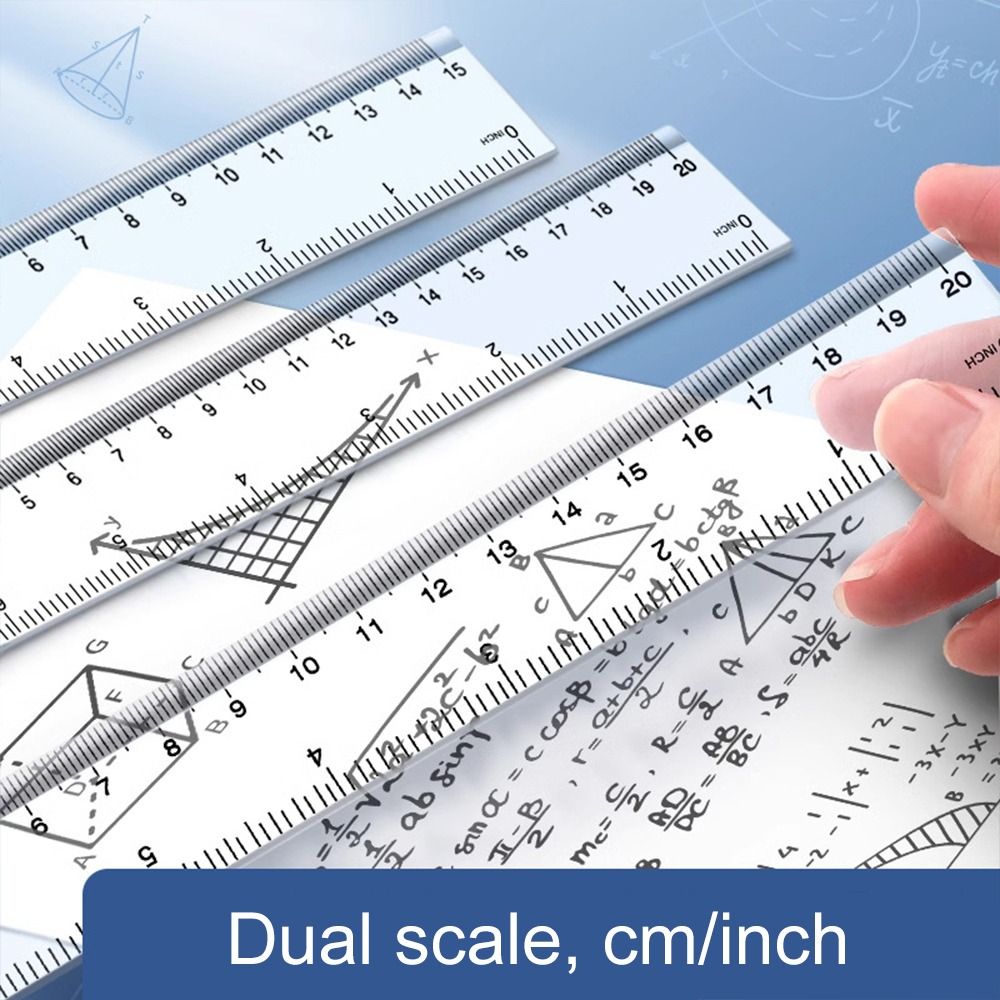 أدوات مكتبية: مسطرة مستقيمة مت - مراجعة Ruler Set Transparent وسعره