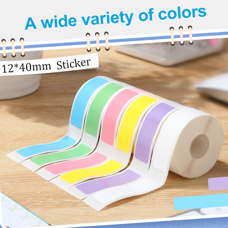 ملصقات حرارية شفافة ملونة 12*4 - مراجعة Label Printer Tape وسعره