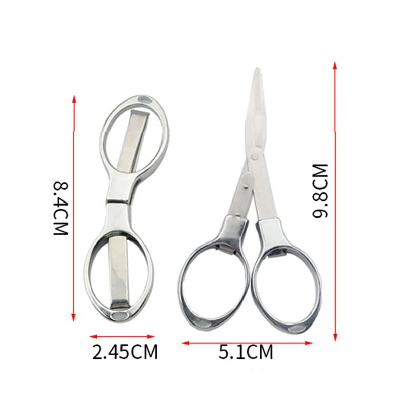 مقص صغير قابل للطي بمقبض بلاست - مراجعة Scissors Stainless Craft وسعره