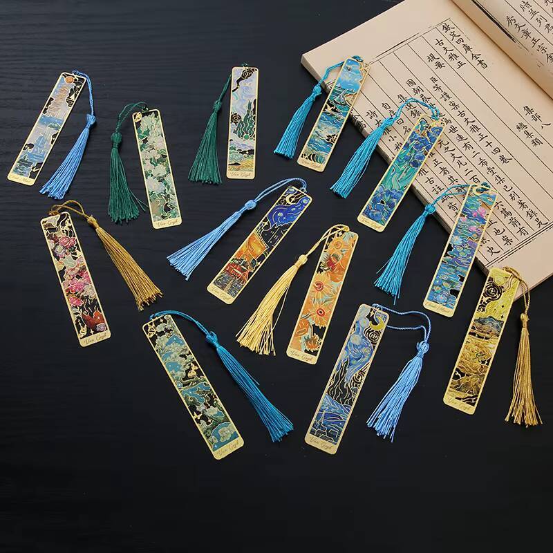1-6-12 قطعة علامة كتاب معدنية  - مراجعة Office Supply Office Stationery Items وسعره