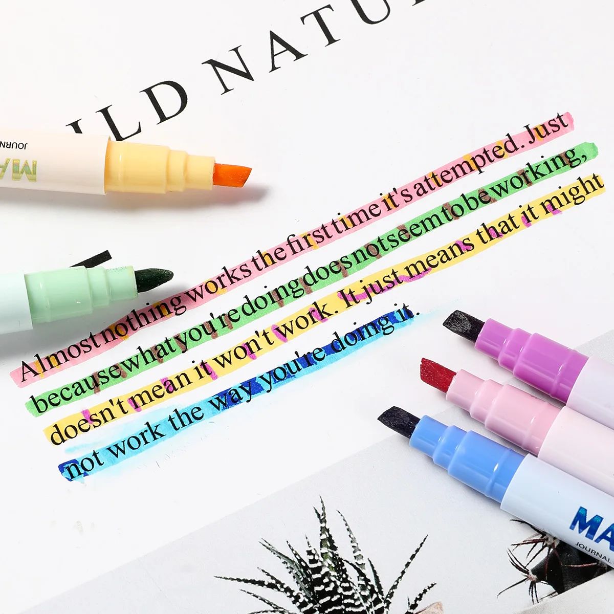 مجموعة أقلام تحديد سحرية متغير - مراجعة Highlighter Set Pastel وسعره