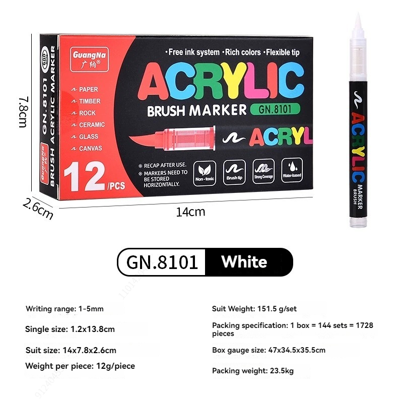 مجموعة من 12 قلم تحديد أكريليك - مراجعة Whiteboard Marker Set وسعره