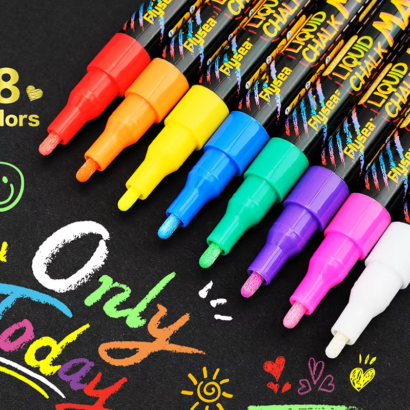8 قطع من أقلام الطباشير السائل - مراجعة Whiteboard Marker Set وسعره