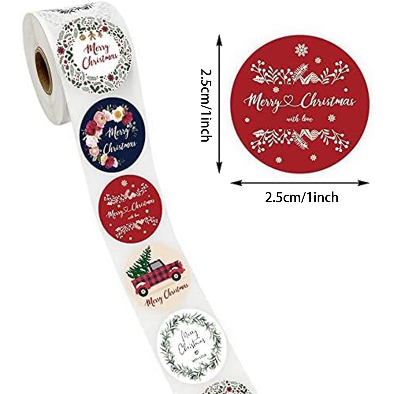 100-500 قطعة 1 بوصة 2025 عيد م - مراجعة Label Printer Tape وسعره