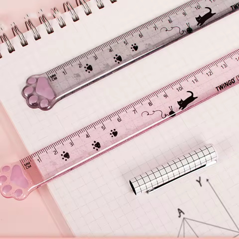 مسطرة بتصميم مخلب القط، مسطرة  - مراجعة Ruler Set Transparent وسعره