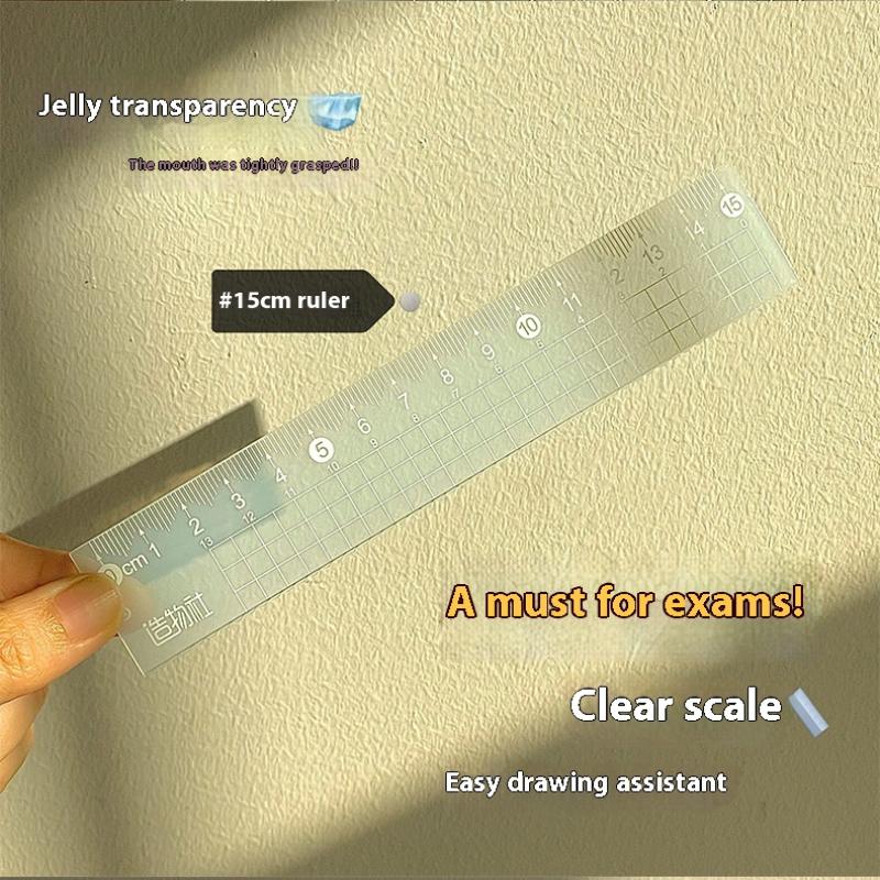 4 قطعة/المجموعة 15 سنتيمتر هلا - مراجعة Ruler Set Transparent وسعره