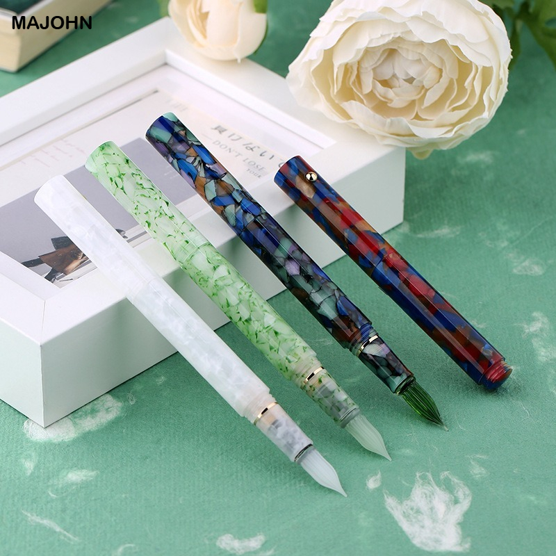 MAJOHN N8 الراتنج الزجاج تراجع - مراجعة Fountain Pen Ink وسعره