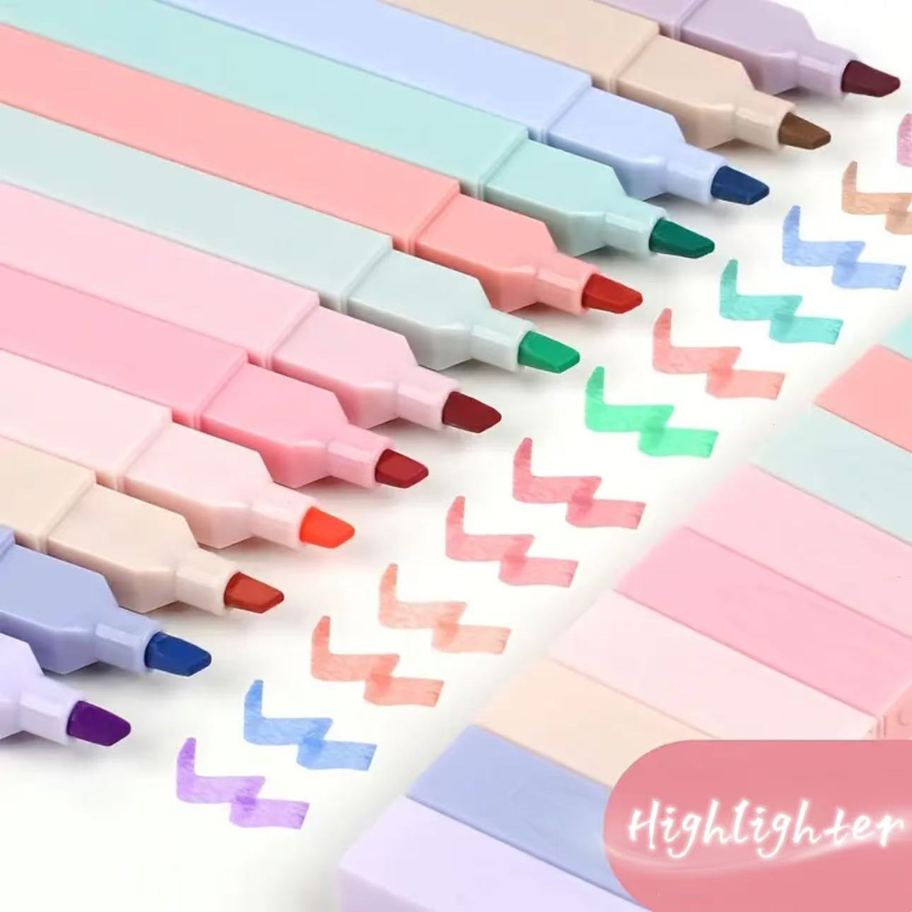 أقلام تحديد فلورسنت بـ 12 لونً - مراجعة Highlighter Set Pastel وسعره