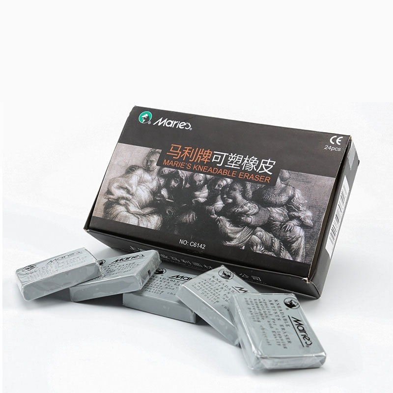معجن الباستيل المطاط الفن رسم  - مراجعة Rubber Eraser Kneaded وسعره