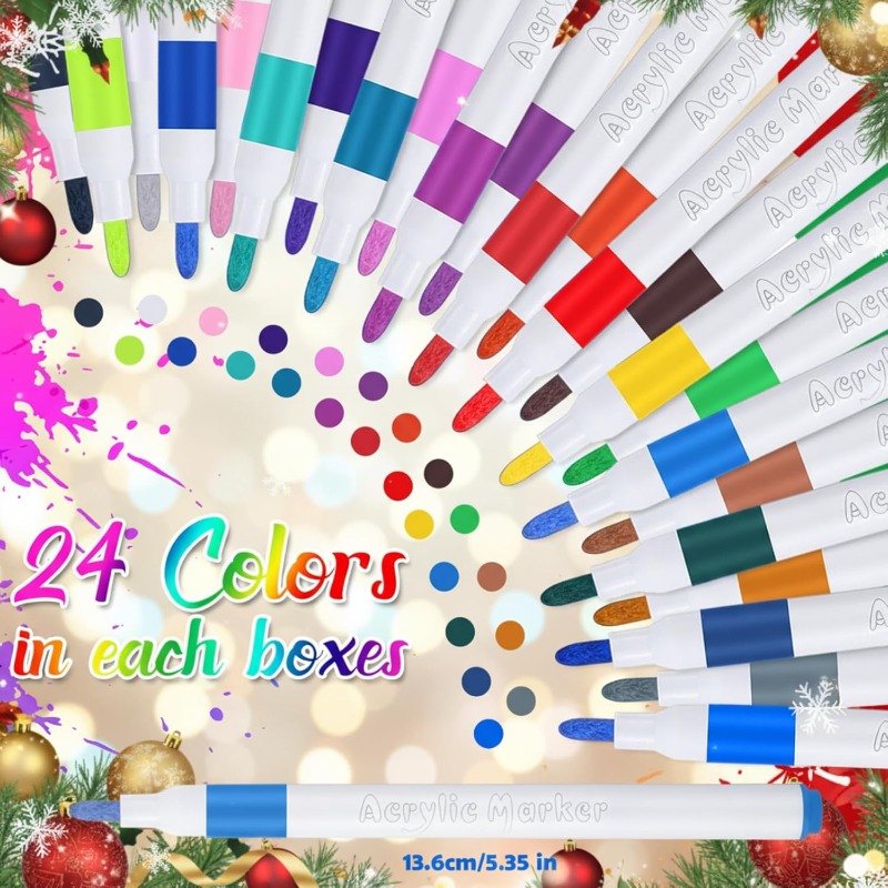 أقلام طلاء أكريليك بـ 12/24/36 - مراجعة Highlighter Set Pastel وسعره