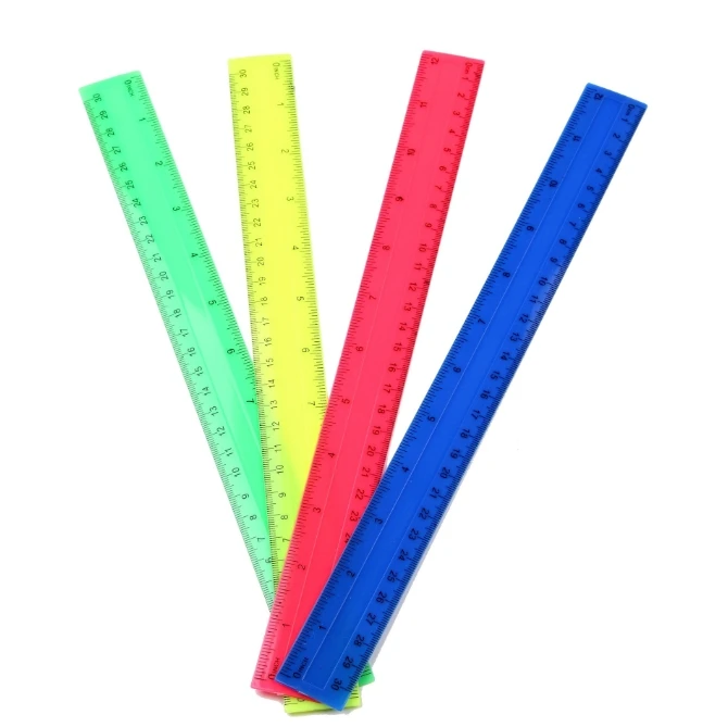 4 قطعة/الحزمة مساطر مستقيمة من - مراجعة Ruler Set Transparent وسعره