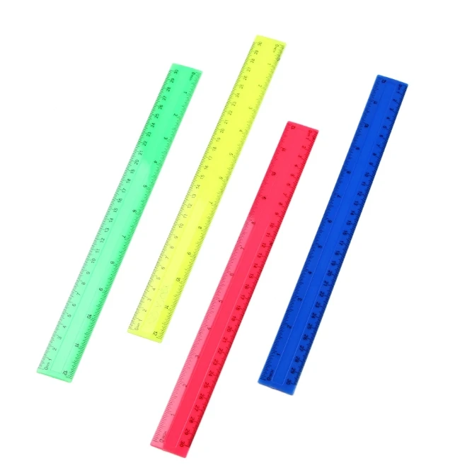 4 قطعة/الحزمة مساطر مستقيمة من - مراجعة Ruler Set Transparent وسعره