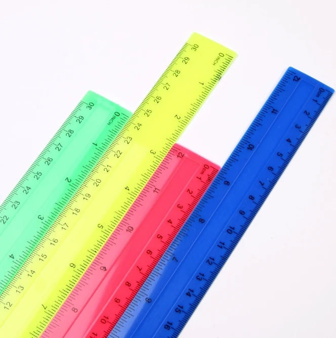 4 قطعة/الحزمة مساطر مستقيمة من - مراجعة Ruler Set Transparent وسعره