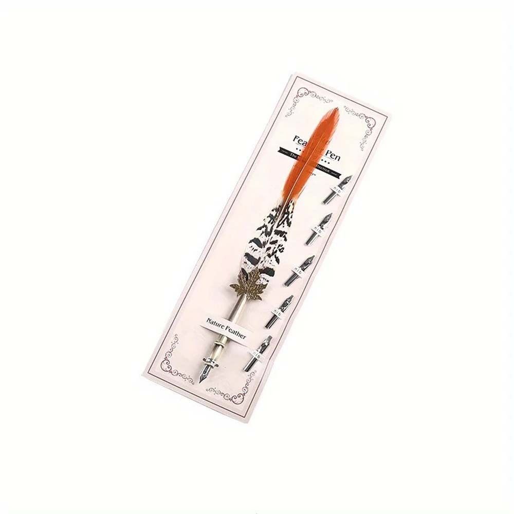 قلم حبر ريش الطاووس الأوروبي ا - مراجعة Fountain Pen Ink وسعره
