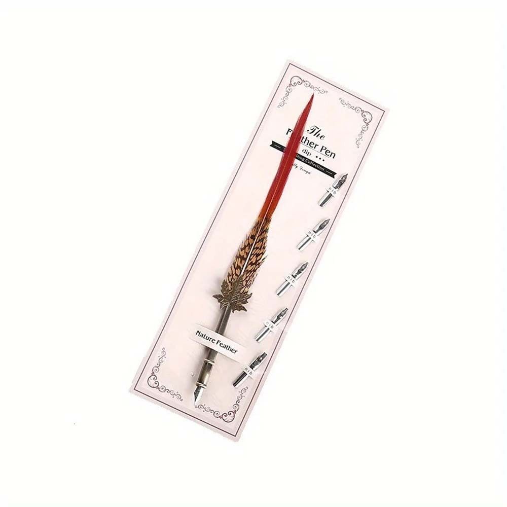 قلم حبر ريش الطاووس الأوروبي ا - مراجعة Fountain Pen Ink وسعره