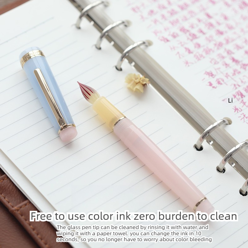 أقلام غمس زجاجية JINHAO 82 بتص - مراجعة Fountain Pen Ink وسعره