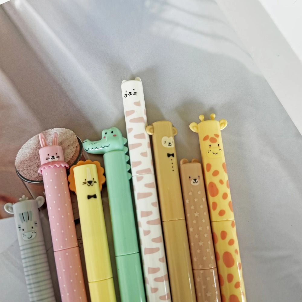 8 قطع أقلام ضغط على شكل حيوانا - مراجعة Lion Stationery & Office Supply(Kunshan)Co.Ltd وسعره