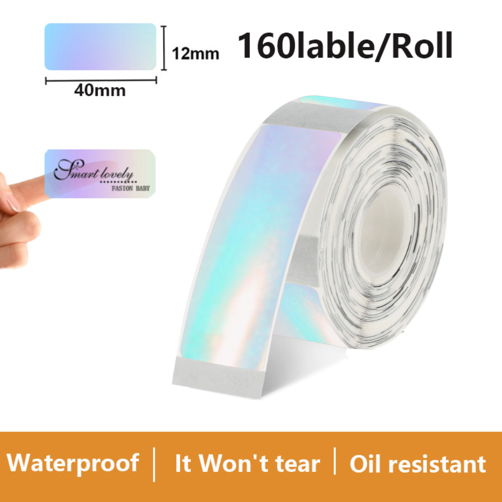 ملصق شفاف 12*40 مللي متر 160 ق - مراجعة Label Printer Tape وسعره