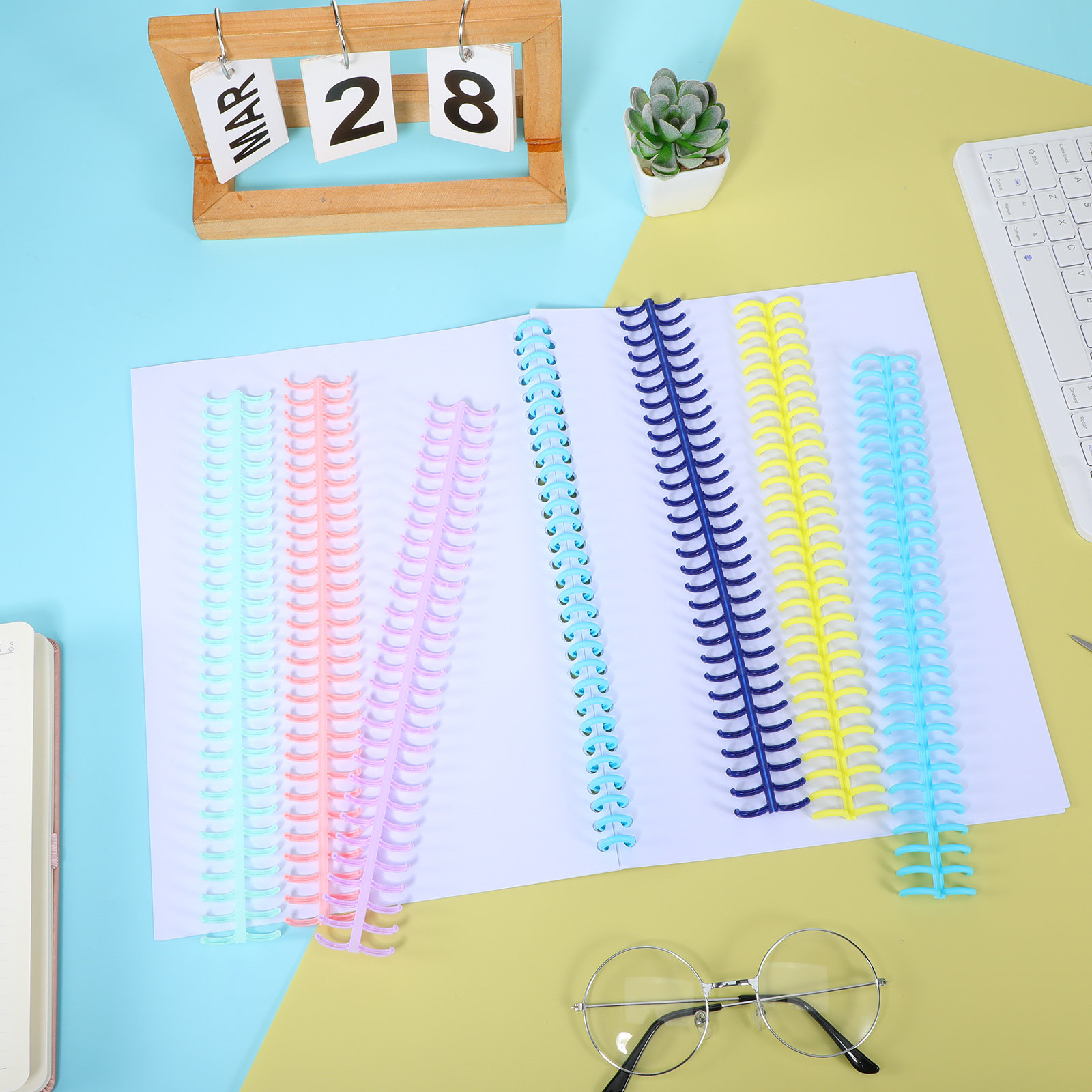 12 قطعة من حلقات الربط البلاست - مراجعة Binding Comb Plastic وسعره