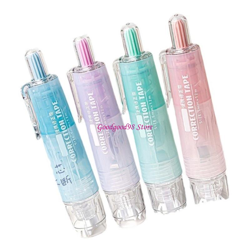 4pcs 5mm أبيض شريط تصحيح المجم - مراجعة Correction Tape Roller وسعره