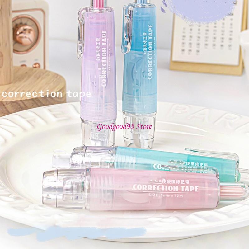 4pcs 5mm أبيض شريط تصحيح المجم - مراجعة Correction Tape Roller وسعره