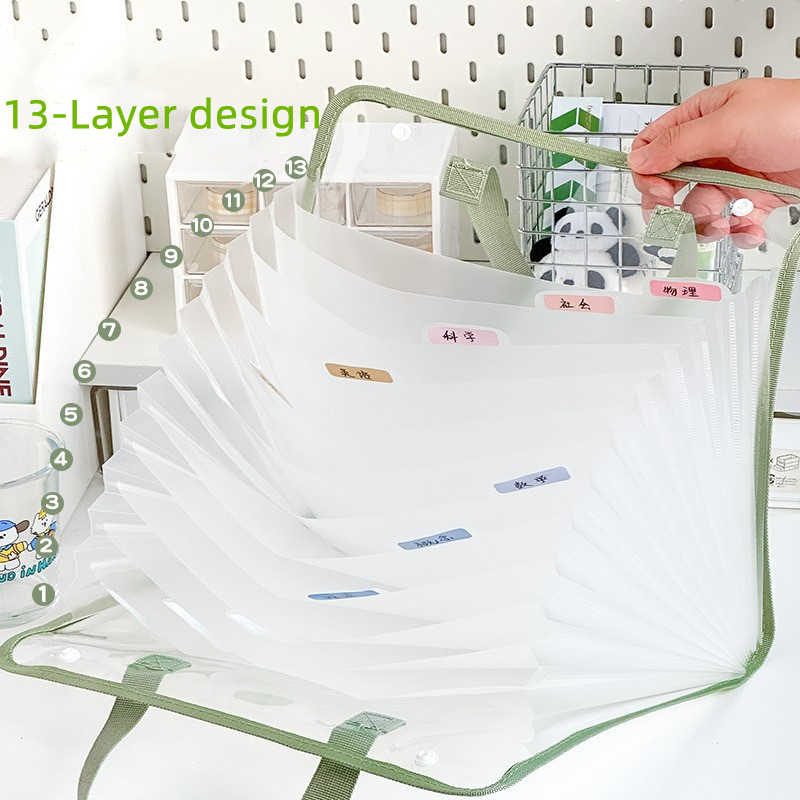 13-Layer A4 مجلد ملفات التخزين - مراجعة Is Stationery Office Supply وسعره
