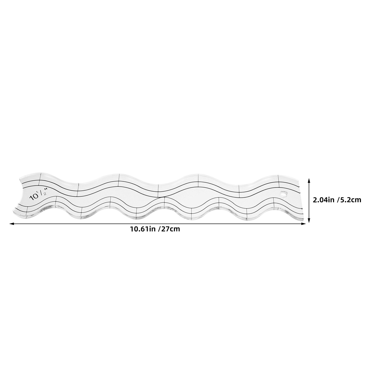 قطعتان من مساطر الخياطة الشفاف - مراجعة Ruler Set Transparent وسعره