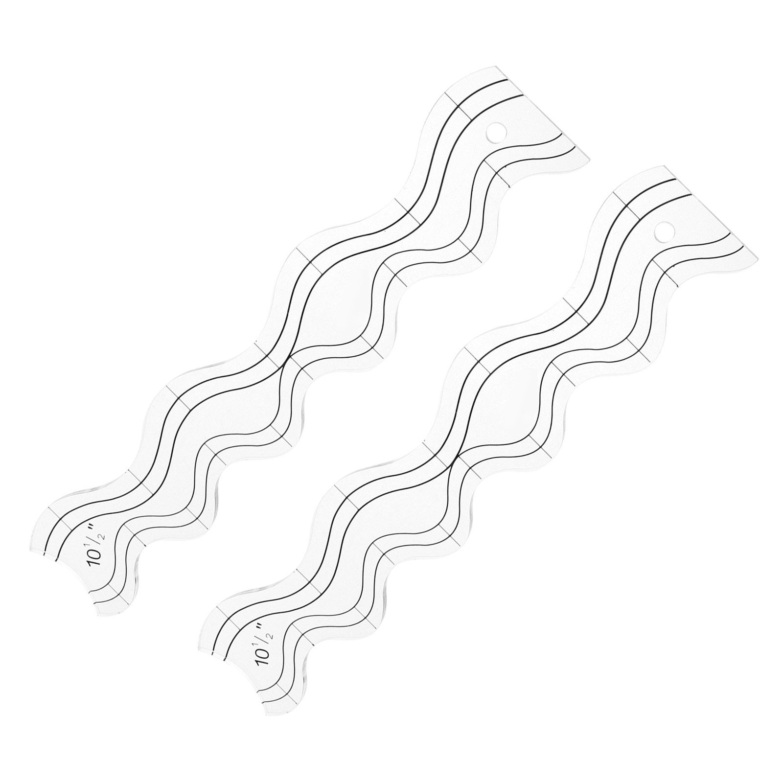 قطعتان من مساطر الخياطة الشفاف - مراجعة Ruler Set Transparent وسعره