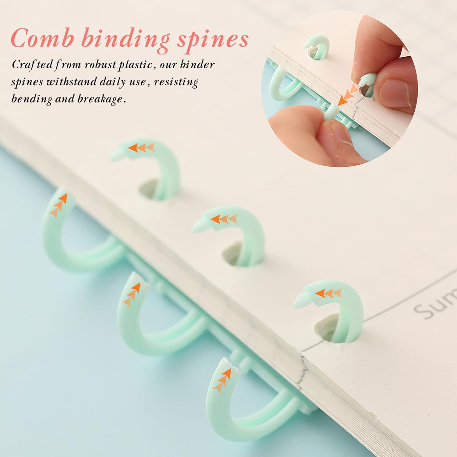 5/10 قطع أمشاط تجليد مشط تجليد - مراجعة Binding Comb Plastic وسعره
